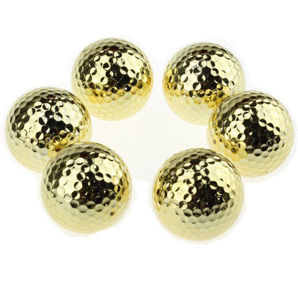 golFLYT Golden Golf Balls - (6 Pcs)