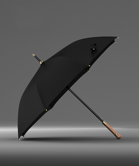 golFLYT Wooden Handle Golf Umbrella
